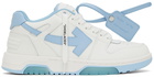 Off-White White & Blue Out Of Office Sneakers