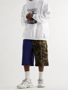 BALENCIAGA - Oversized Printed Cotton-Jersey Hoodie - White