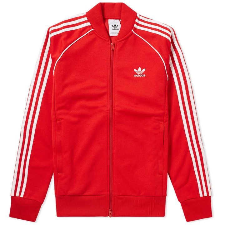 Photo: Adidas Superstar Track Top Red