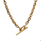 All Blues Men's Anchor Necklace in Gold