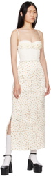 SHUSHU/TONG Off-White Flower Bodysuit