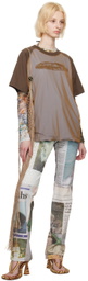 Serapis Multicolor Semi-Sheer Long Sleeve T-Shirt