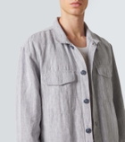 Frescobol Carioca Nuno cotton and linen overshirt