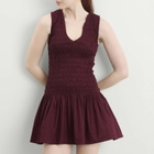 Faithfull The Brand Women's Palomar Mini Dress in Mulberry