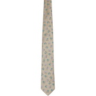 Dries Van Noten Beige Floral Tie