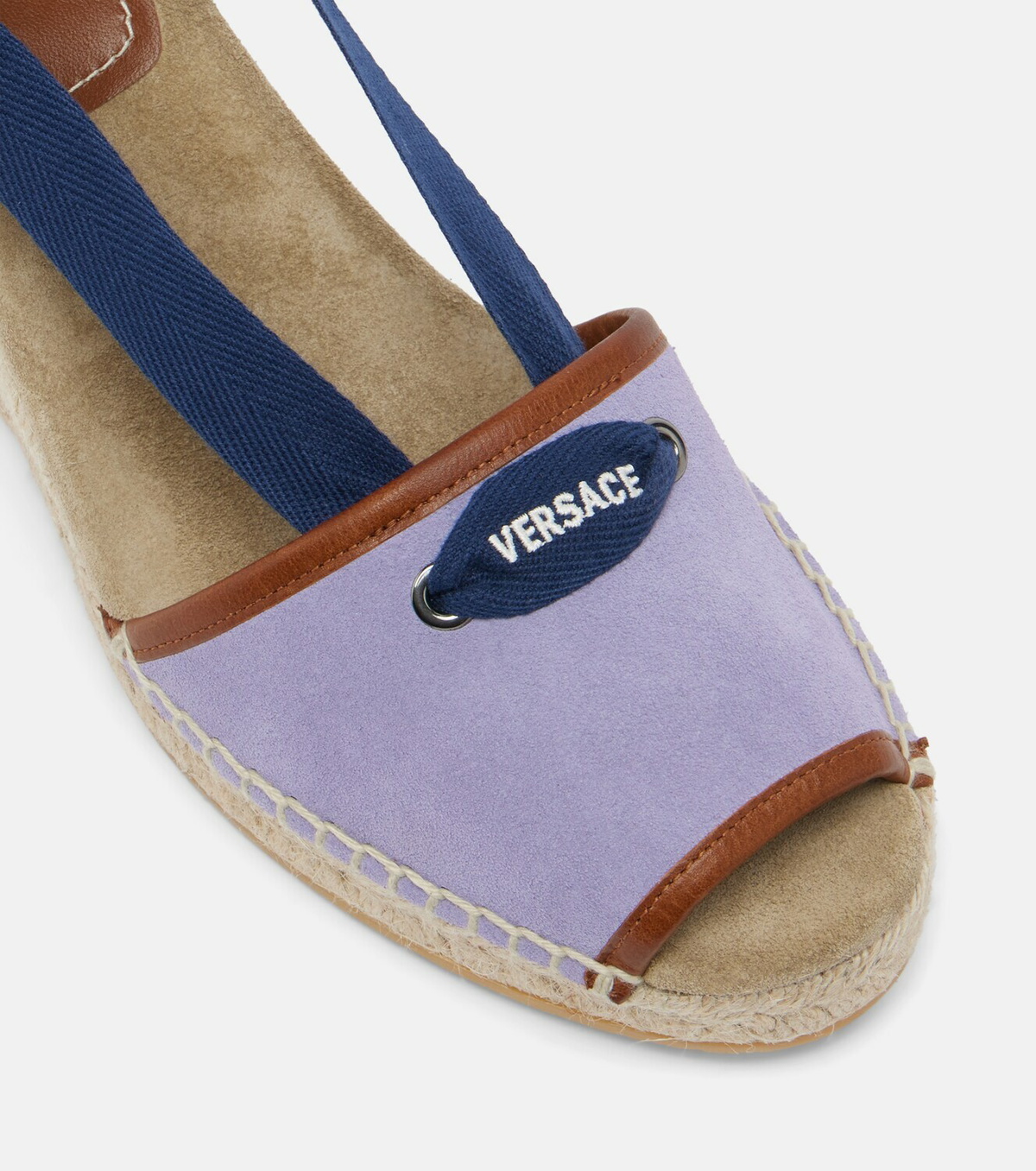 Versace Lola suede espadrille wedges