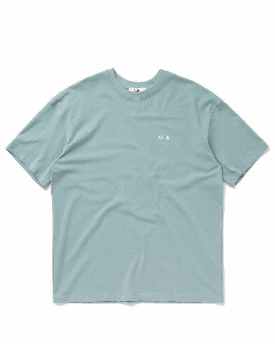 Photo: Adish Short Sleeve Qatarat Logo T Shirt Blue - Mens - Shortsleeves