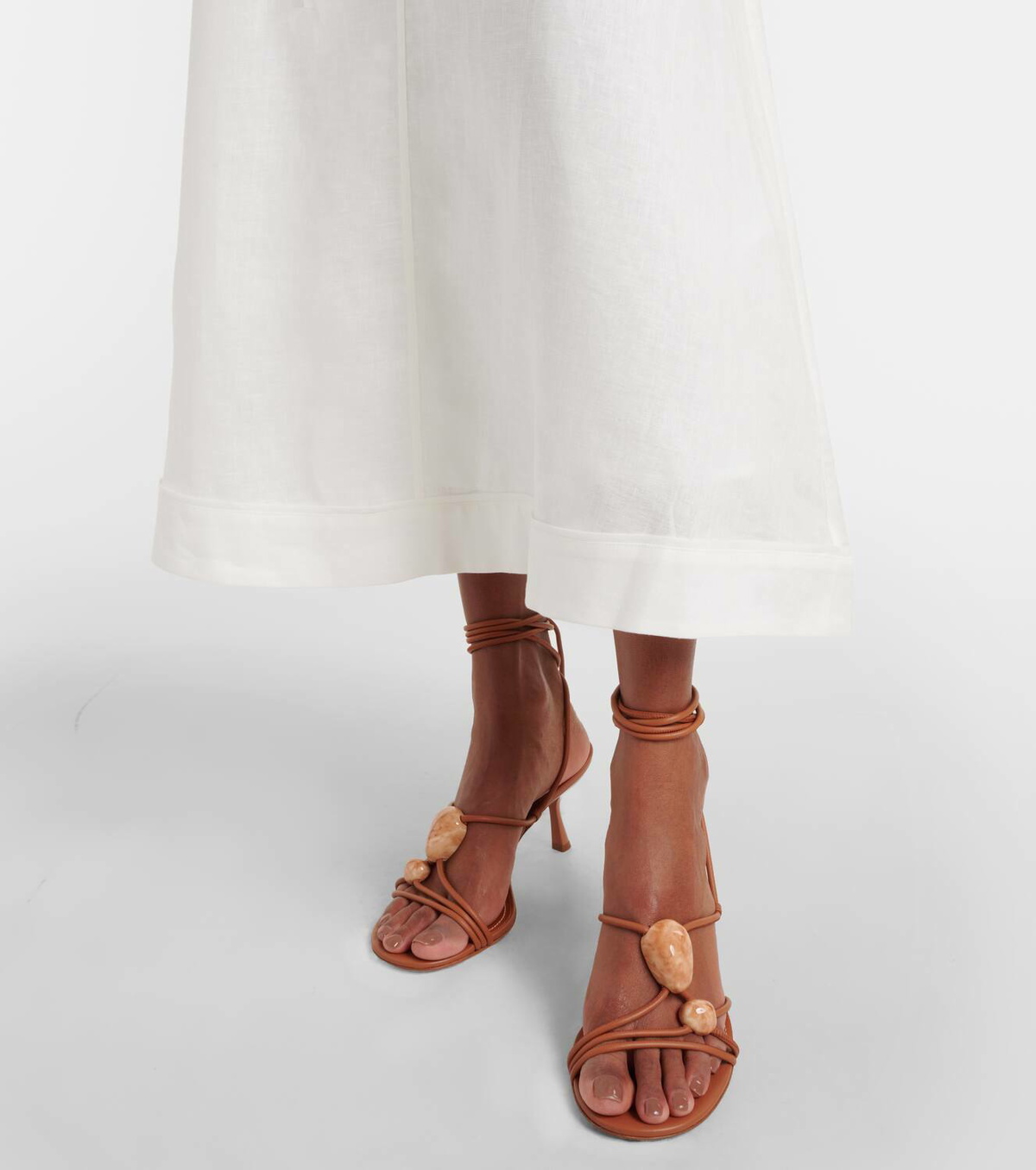 【Zimmermann】Rhiannon ruffled linen midi dress Zimmermann Rhiannon ruffled linen midi dress Zimmermann
