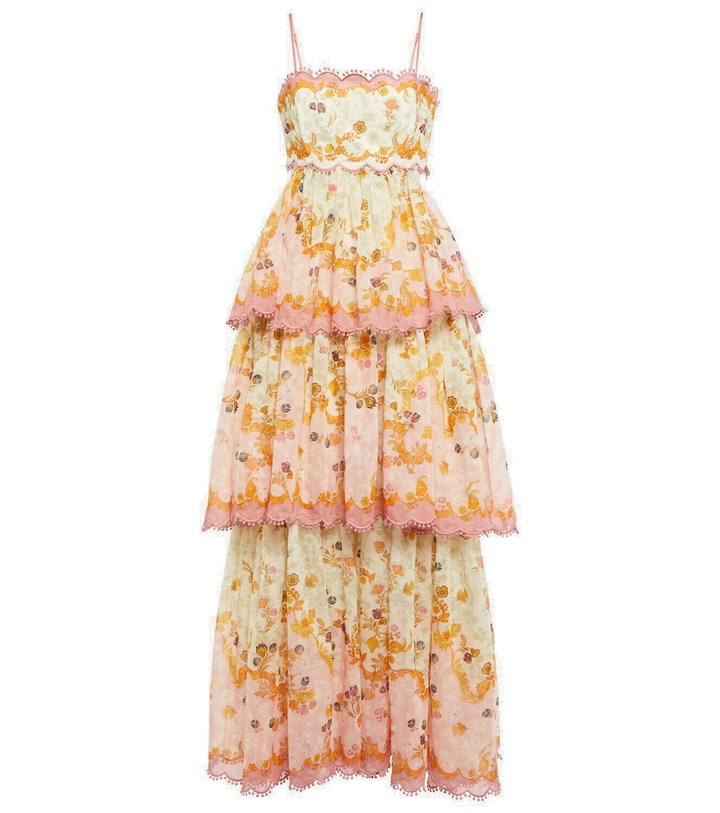 Photo: Zimmermann - Laurel Frill cotton and silk midi dress