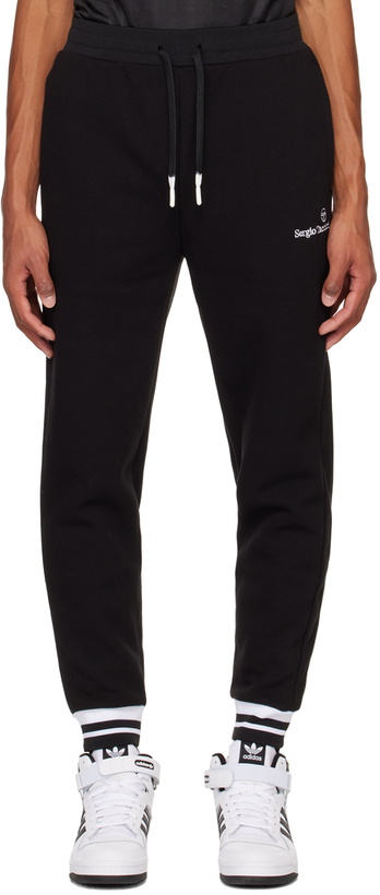 Photo: Sergio Tacchini Black Retro Lounge Pants