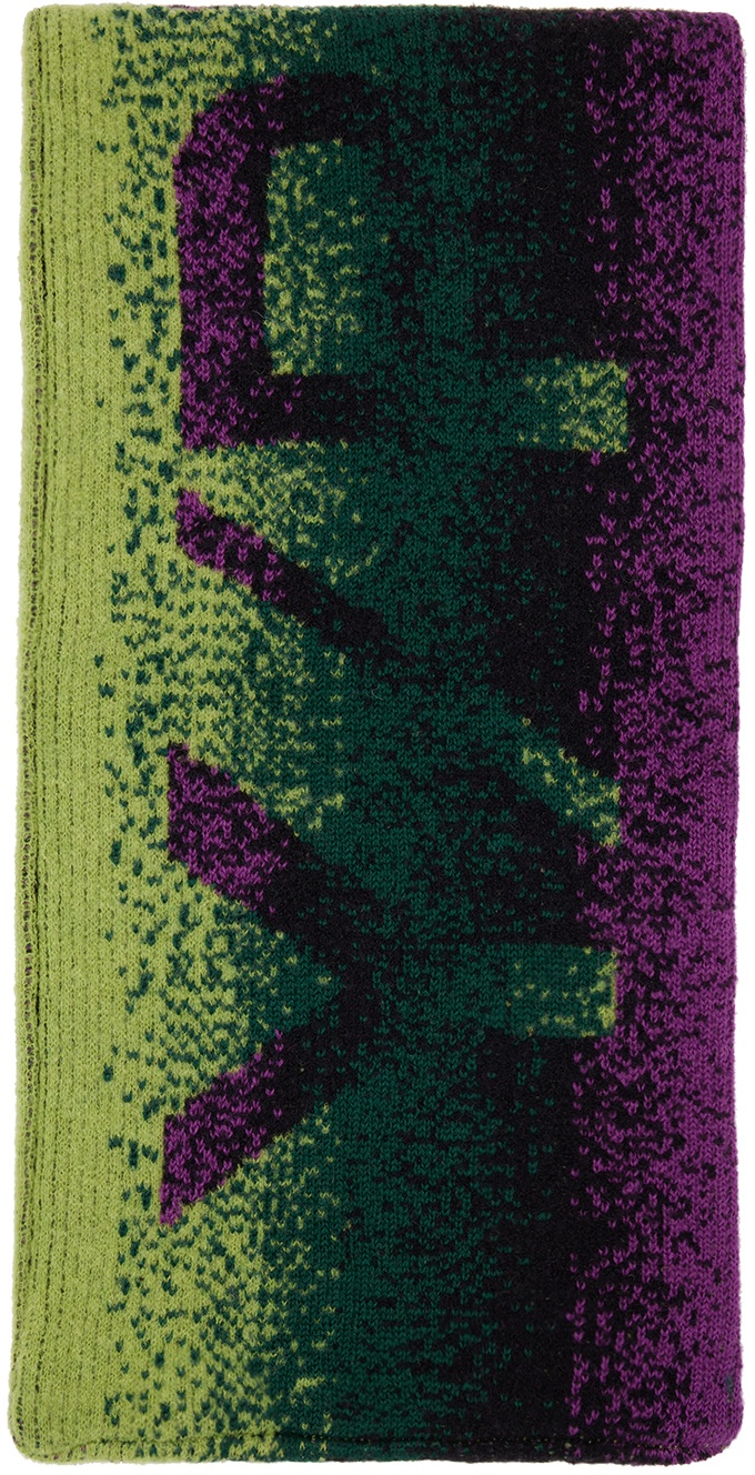 Photo: Y/Project Green & Purple Gradient Scarf