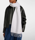 Loewe Anagram wool and cashmere scarf