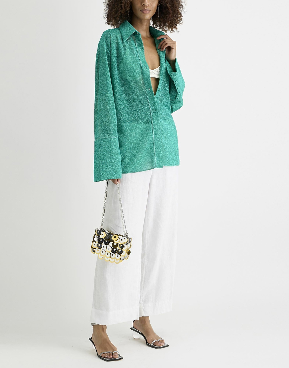 Oséree Womens Shirt in Turquoise