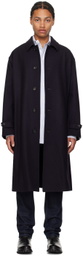 Bally Navy Belted Coat
