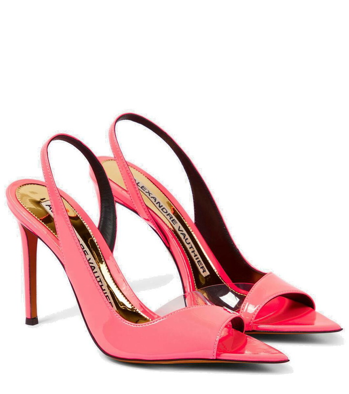 Photo: Alexandre Vauthier Patent leather and PVC sandals