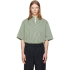 Paul Smith Green Stripe Oversized Cotton-Silk Shirt