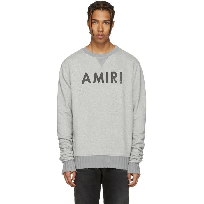 Photo: Amiri Grey Logo Sweatshirt