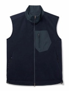 SEASE - Explorer Reversible Padded Virgin Wool-Blend Jersey and Micro-Ripstop Gilet - Blue