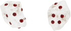 Marni Red Pietra Dura Stud Earrings