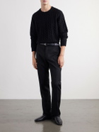 TOTEME - Cable-Knit Wool Sweater - Black