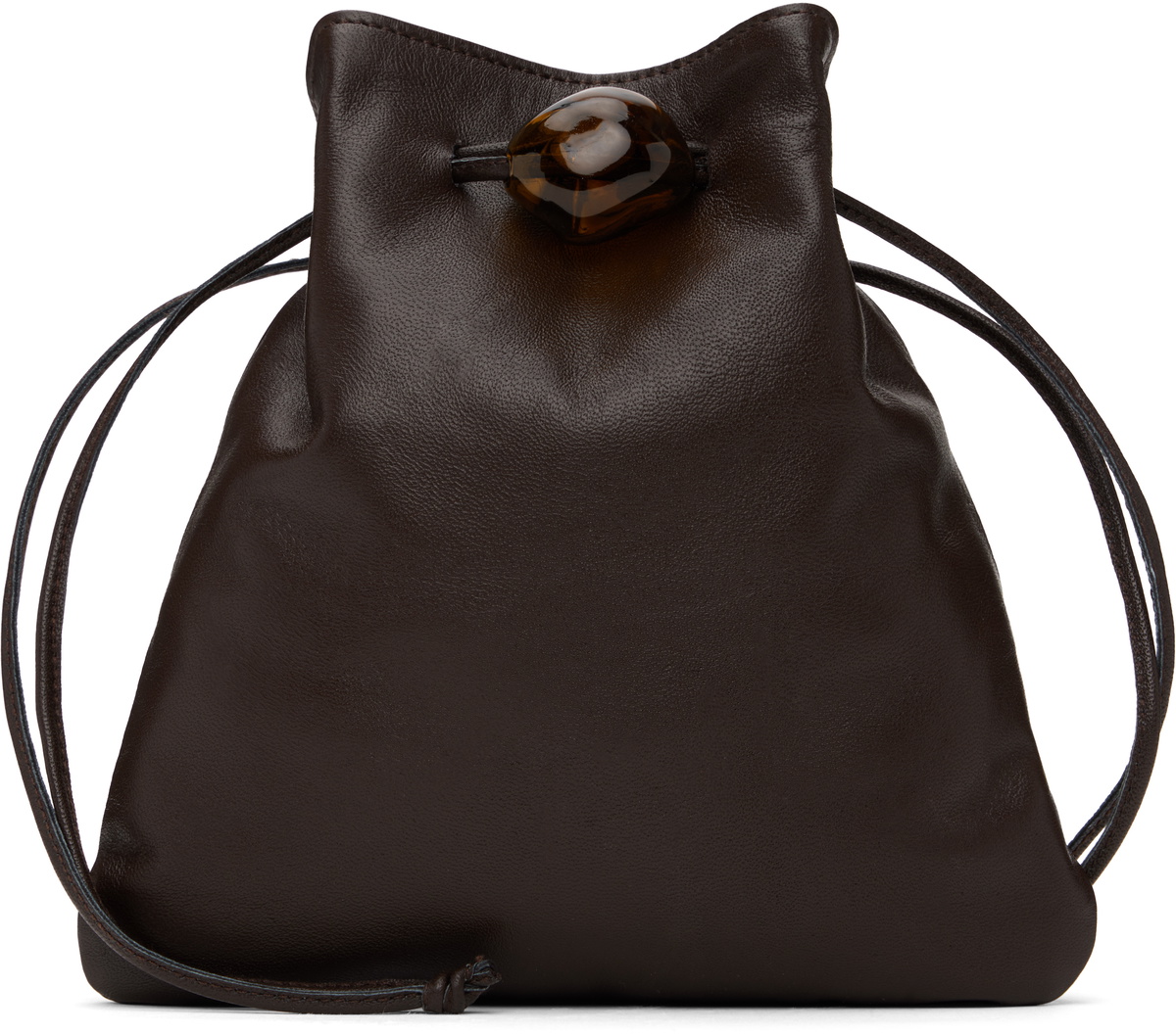 ayllon CASILDA POUCH IN BLACK レザー 巾着バッグ CASILDA Pouch in Black – Ayllón