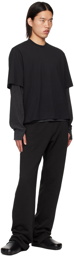 Entire Studios Black Thermal Long Sleeve T-Shirt