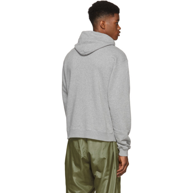 JW Anderson Grey University Logo Hoodie JW Anderson