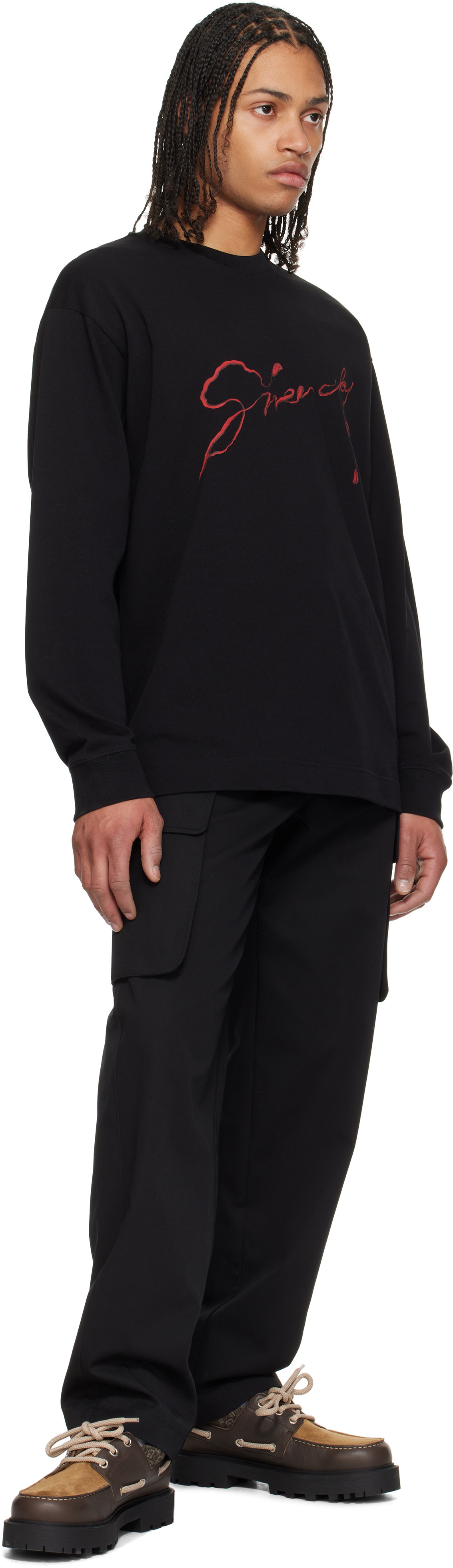 Givenchy Black Regular Long Sleeve T-shirt