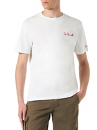 MC2 Saint Barth Man Cotton T-shirt With Bart Angel Print | The Simpsons Special Edition
