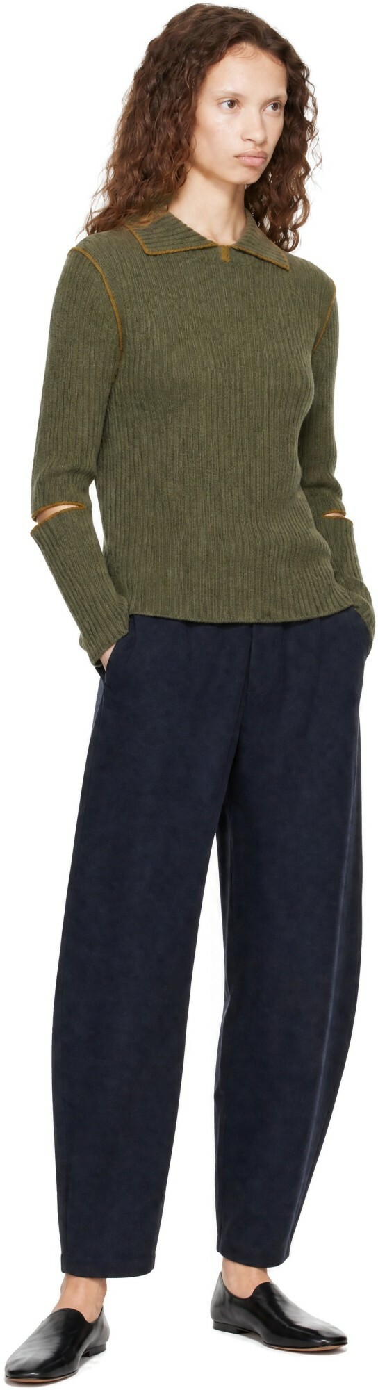 YMC Green Peeka Sweater