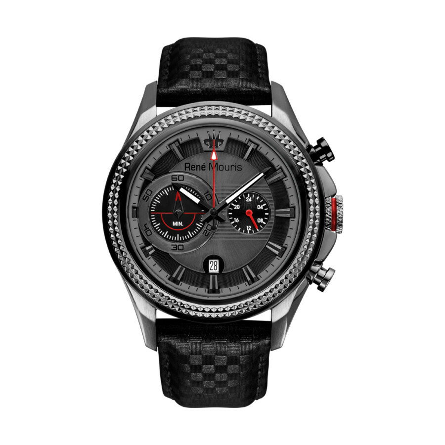 Rene Mouris Trofeo Chronograph Grey and Black Dial Mens Watch 90119RM4