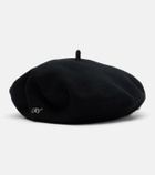 Roger Vivier Embellished wool beret