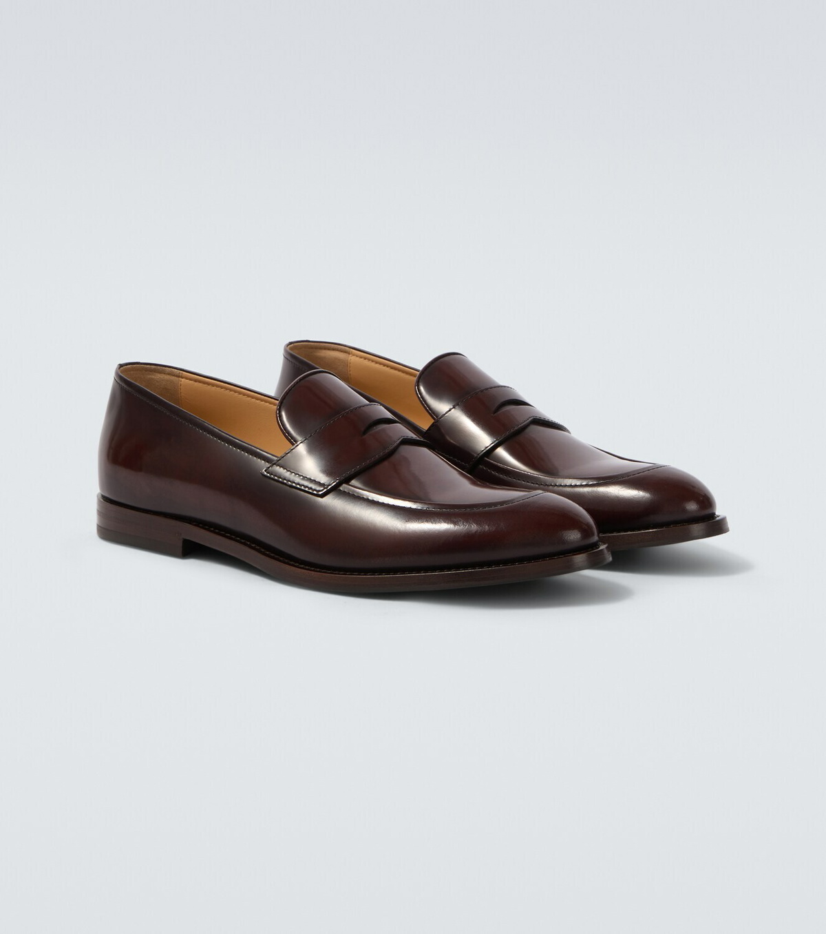 Brunello Cucinelli Leather penny loafers