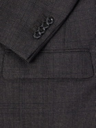 Lardini - Prince of Wales Checked Wool Suit Jacket - Brown