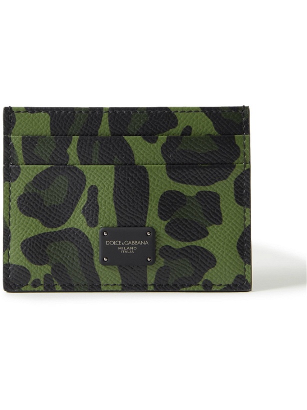 Photo: Dolce & Gabbana - Leopard-Print Full-Grain Leather Cardholder