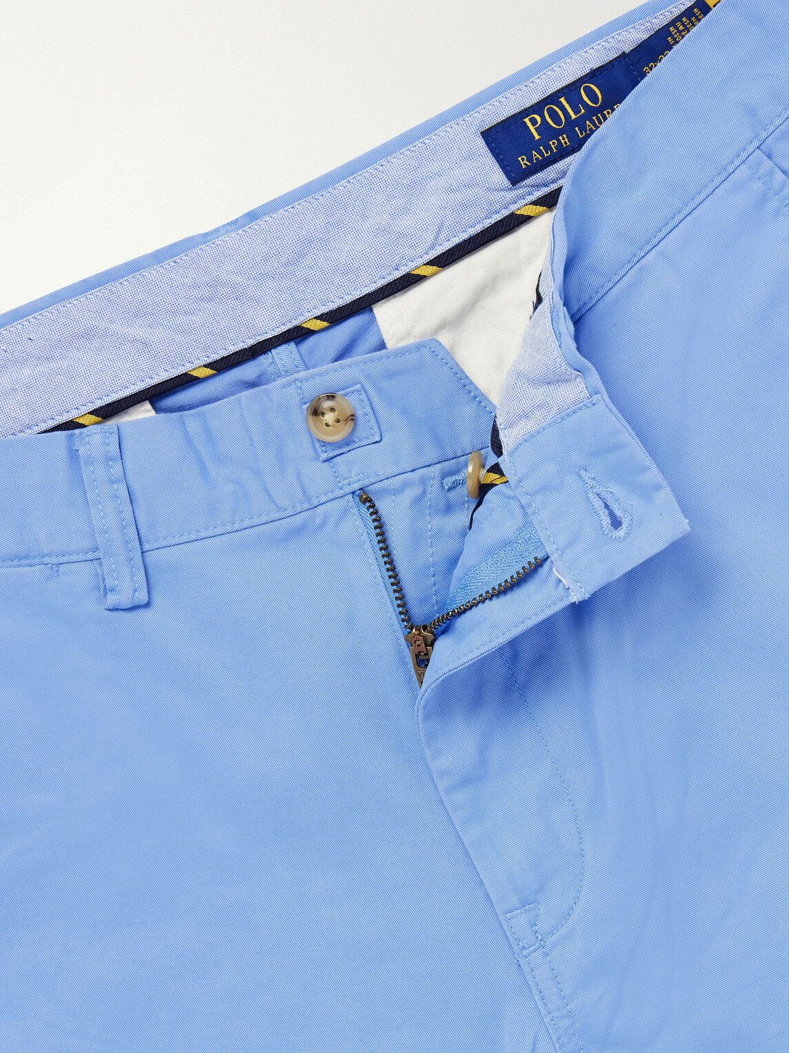 Polo Ralph Lauren - Straight-Leg Cotton-Blend Trousers - Blue