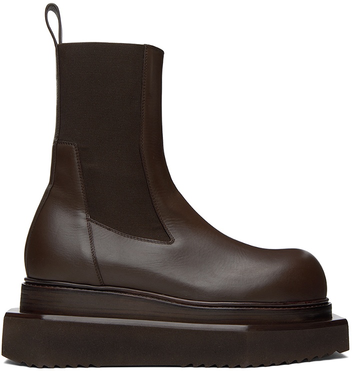 Photo: Rick Owens Brown Beatle Turbo Cyclops Boots