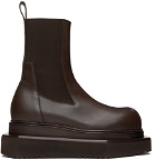 Rick Owens Brown Beatle Turbo Cyclops Boots