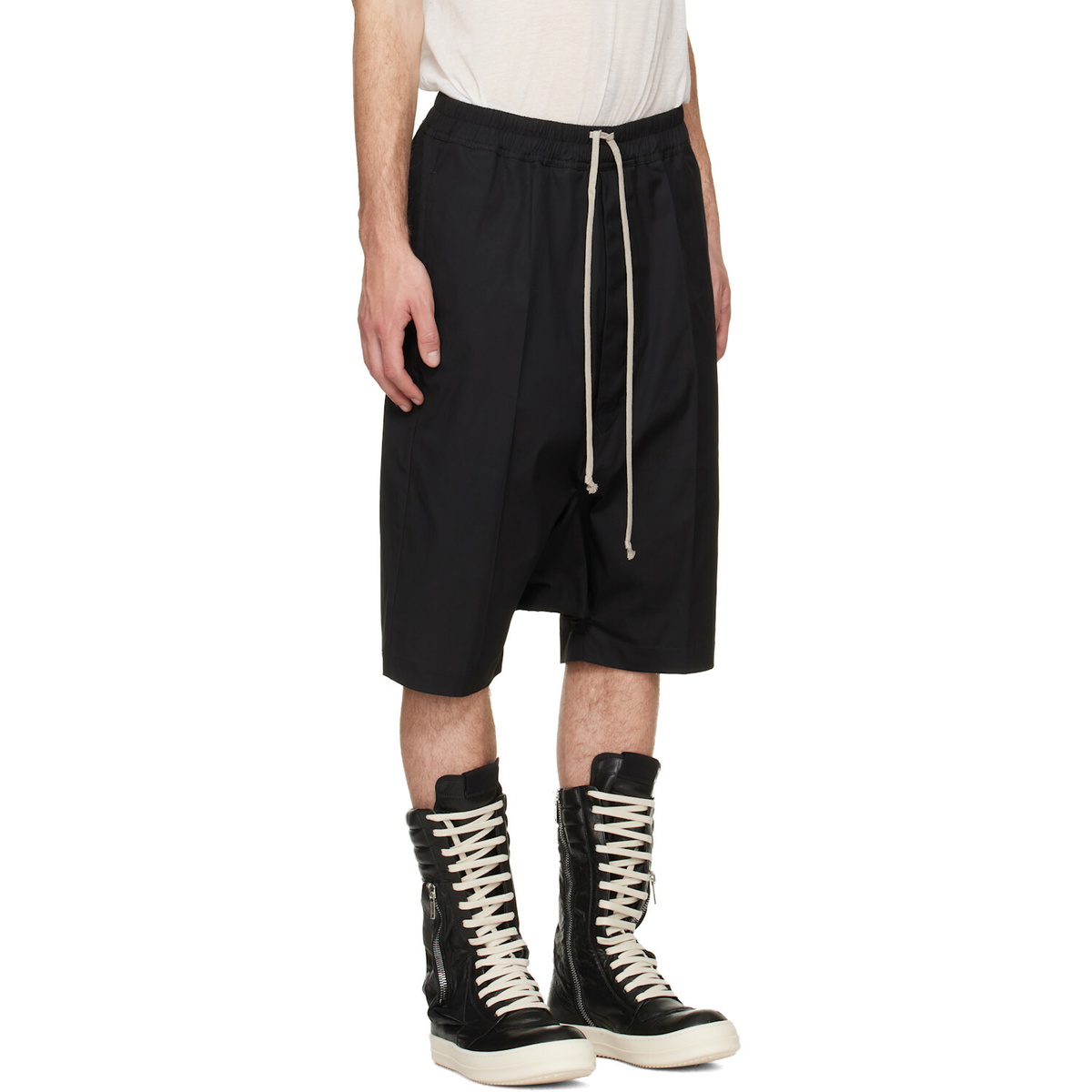 Rick Owens Black Tower Ricks Pods Shorts