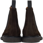 Common Projects Brown Classic Waxed Suede Chelsea Boots