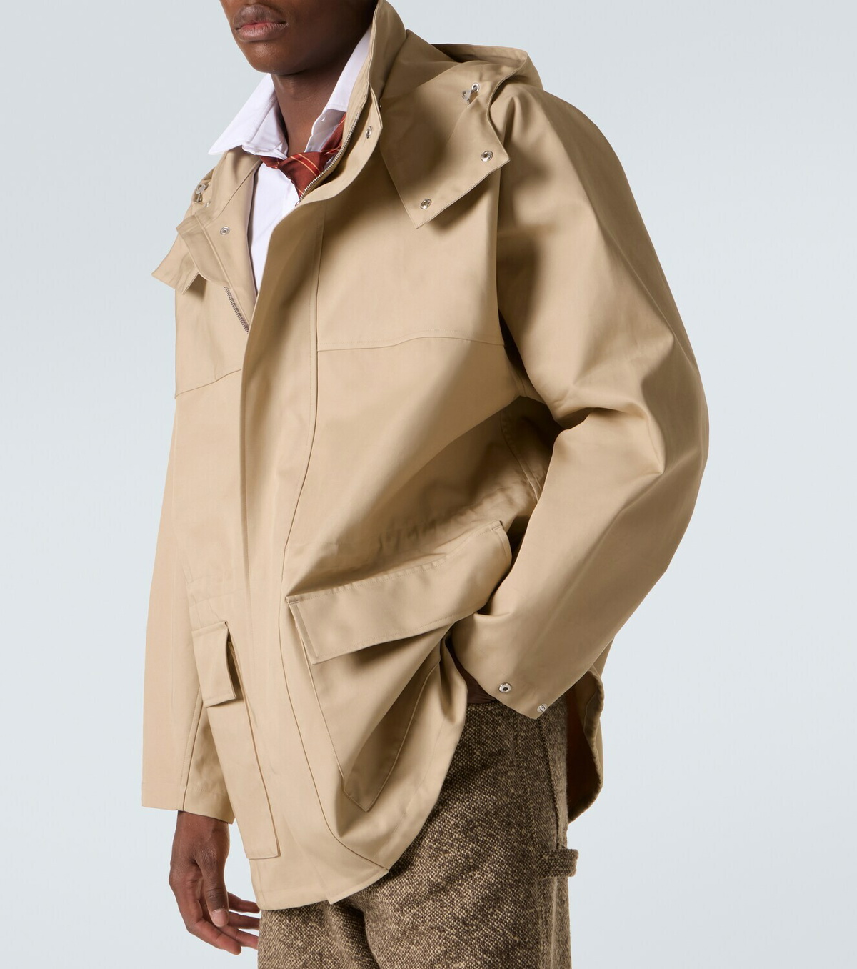 Auralee Hooded cotton gabardine jacket Auralee