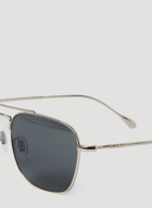 Light Banana Aviator Sunglasses in Silver
