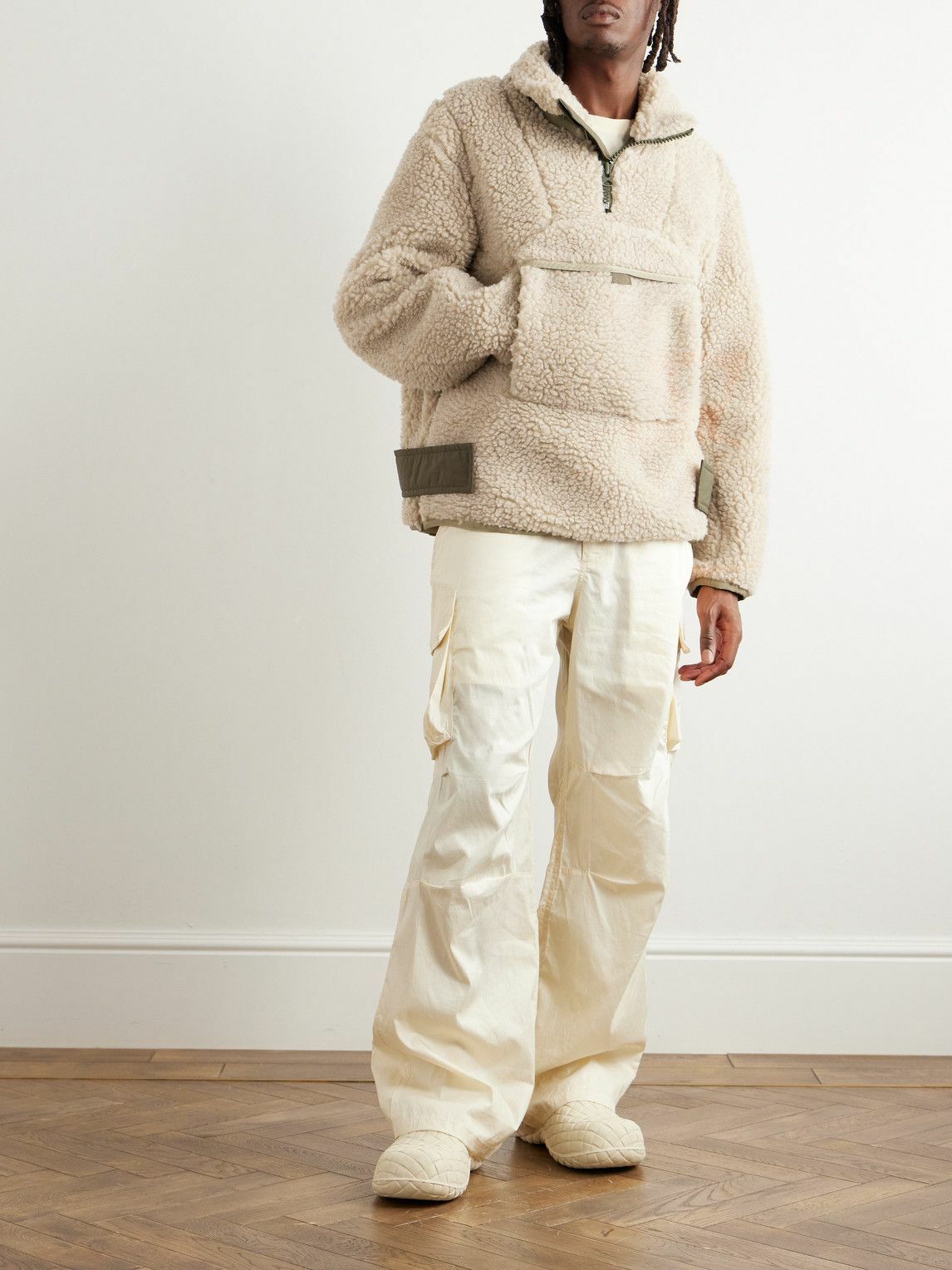 【Na.e】Half Sleeve Soft Jacket ベージュ bomber-varsity-leather-bomber-