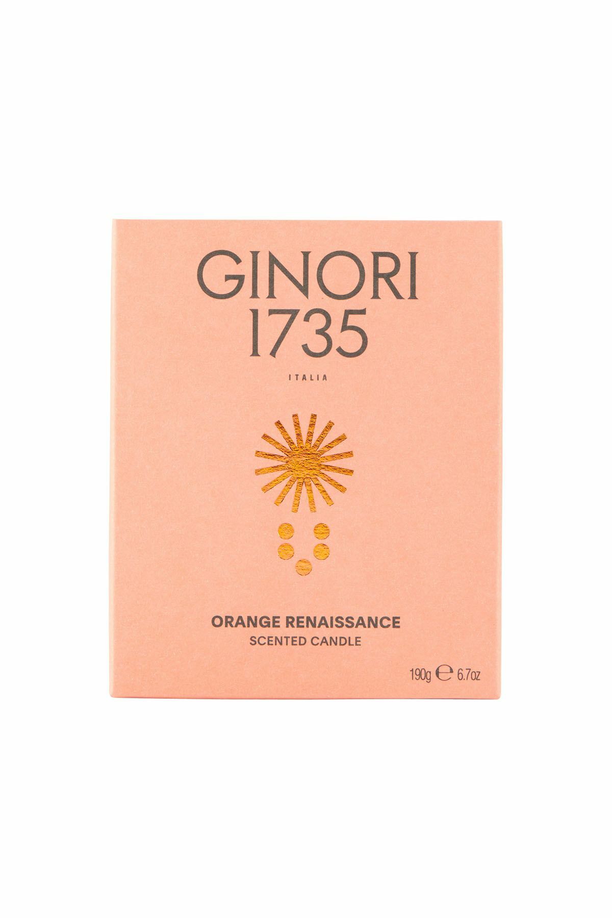GINORI 1735 orange renaissance scented candle refill for il seguace 190 gr 