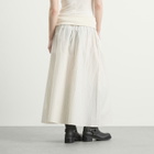 Samsøe Samsøe Women's Sathea Pleated Midi Skirt in Bone Stripe
