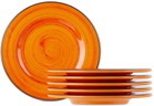 Mario Luca Giusti Orange Saint Tropez Side Plate Set, 6 pcs