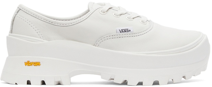Photo: Vans White Vault Leather Authentic LX Sneakers