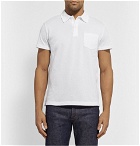 Sunspel - Riviera Cotton-Mesh Polo Shirt - Men - White