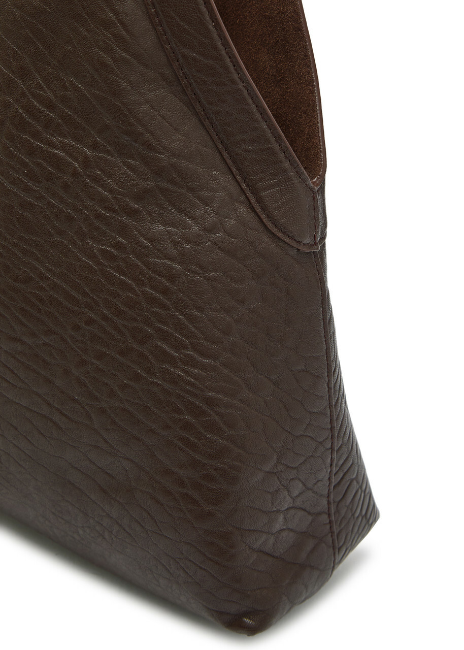 Mansur Gavriel Soft Crinkled Leather Tote bag - Dark Brown - One Size