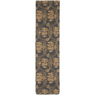 Dries Van Noten Grey and Beige Merino Taiga Scarf